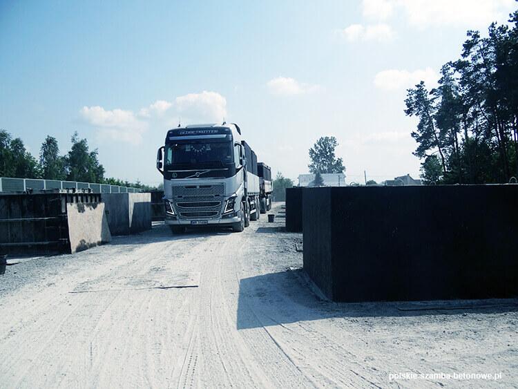 Transport szamb betonowych  w Krotoszynie